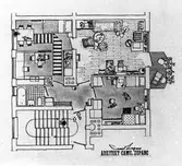 Arkitektarbete för Sandvikens Jernverk. Augusti 1948. Arkitekt Camil Zupanc.