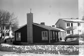 Engelbrektsgården, Klintbergsgatan 2, Gävle. Stadsvy över nybygge. 1948.