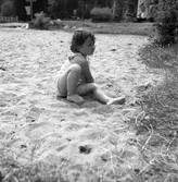 Konsumbadet. Juni 1945. 1940 köpte Konsum Alfa sommarhemmet Miramare på Norrlandet, och det kom  att heta Konsumbadet. Där hölls simskola och till hållplats 24 gick bussar för badsugna Gävlebor. Badet kallas numera Brädviken eftersom vindsurfare håller till där.
