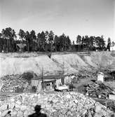 Grusgrop vid GDJ, Nynäs. Oktober 1945.