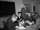 Konsum Alfa, fransmän på studiebesök. 7 november 1946.