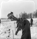 Från hemvärnsövningar. 17 november 1946.