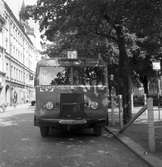 GDG-bussar under Gävleutställningen. Juli 1946.
