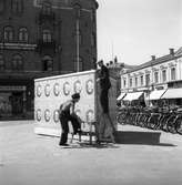 Affichering Gävle 500 år. Jubileumsutställningen. Juli 1946.