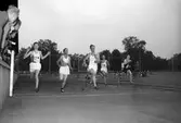 Distriktsmästerskap, allmän idrott på Strömvallen.          2 juli 1953.
