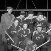 Kvartershockey.
(Okänt datum. Troligen 1954, 1955, 1956)