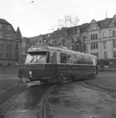 Bomhuslinjen får nya spårvagnar. 20 mars 1953.
