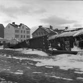 Storm över Gävle. 8 januari 1954.