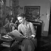 A. Söderhjelm, Godsägare. Fotografier tagna i bostaden
på barnen och fru Söderhjelm. 9 februari 1954.