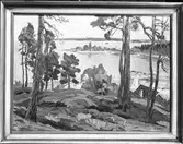 Tavla av konstnären Bertil Lundqvist

