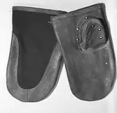 Arbetshandskar i skinn.

