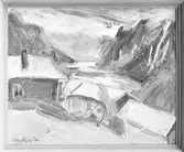 Konstnären F. Smedbergs tavla, 1938.

