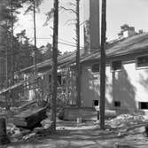Bygge av Rotundan till Gävleutställningen sommaren 1946 med anledning av Gävle stads 500-årsjubileum

