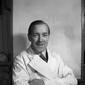 Herr Zettergren på Konsum vid Engelbrektsgatan 19, Gävle.