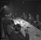 Reportage av taklagsfest. 22 september 1956.
Lönns Målerifirma, Åkargatan 45
