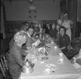 Lottakåren i Gävle. Luciafest. December 1956.
