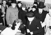 Valbilder tagna under valdagen. 19 september  1948.
