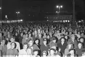 Valvaka på Stortorget. 19 september 1948. Reportage för Gefle Dagblad