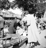 Reportage för Norrlands-Posten. Torghandel



