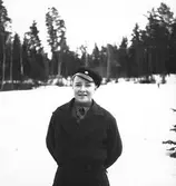 Februari 1938. Fettisdagstävling skidåkning.