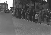 År 1938. Löpning. Stadsloppet vid Centralstation. Reportage för Gefle-Posten
