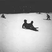 Vinter 1937. Skidkurs för barn. Reportage för Gefle Dagblad