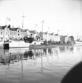 År 1938. Danskt Flottbesök. Inre hamnen. Reportage för Gefle Dagblad