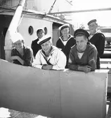 År 1938. Danskt Flottbesök. Inre hamnen. Reportage för Gefle Dagblad
