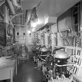 Ombord på fartyget. Gävle Varv anlades 1873. Efter en konkurs 1921 bildades Gefle Varfvs och Verkstads Nya AB, som bland annat tillverkade oljecisterner och utrustningar till pappersmassefabriker. På 1940-talet återupptogs skeppsbyggeriet. På 1950-talet, då Korsnäs AB ägde varvet byggdes flera högsjöfartyg. I början av 1960-talet byggde varvet den ponton som regalskeppet Wasa skulle placeras på vid bärjningen.