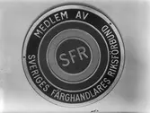Märke för Sveriges Färghandlares Riksförbund. 1945.