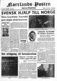 Tidningar för kliché. Norrlands-Posten. 31 maj 1945.