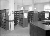 Interiör från Gävle Stadsbibliotek, 19 januari 1946.