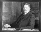 Tavla av konsul Göransson, reproduktion, 29 januari 1946. Konstnärinna Anna Ödman.