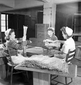 Interiör från Gävle Makaronifabrik, Södra Centralgatan 27, Gävle. 22 februari 1946.