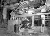 Interiör från maskinrum. Skutskär sågverk, 25 februari 1946.