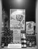Skyltning med Cirkelkaffe, 1946. Konsum Alfa, Forsby.