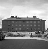 Nya landstingshuset exteriör och interiör. 3 april 1949.