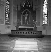 Skutskärs kyrka. Ärkebiskopen på besök. 24 mars 1949.