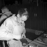 Hantverkstävlingarna på Rotundan Folket Park. 27 mars 1949.