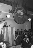Gävle Manufaktur Svanen 100 års jubileum på Rotundan Folkets Park. År 1949.