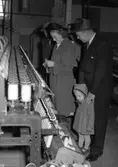 Gävle Manufaktur Svanen, Strömsbro  100 års-jubileum visning av fabriken. År 1949.