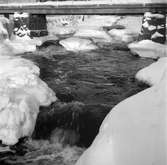 Testeboån, Strömsbro i vinterskrud. 15 januari 1950.