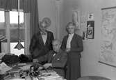 Inez, Bengt och Bertel Larsson. 25 november 1951.