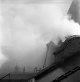 Korsnäsverken eldsvåda i Sodahuset. Den 25 april 1949.