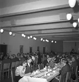Gävle Stads Sparbank, middag på Folkets Hus. 1949.