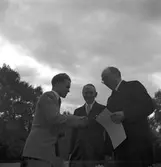 Borgarskolan och Högre Handelsinstitut avslutning. 10 juni 1949.