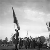 Svenska Flaggans Dag festligheter på Strömvallen. 6 juni 1949.