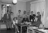 Gefle Dagblad grupp på redaktionen. Augusti 1949.