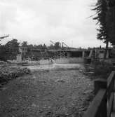 Dammbron i Stadsträdgården under arbete. 1946.