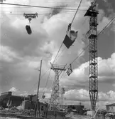 Linbana vid Korsnäs fabrik. 27 augusti 1947. Nordströms Linbanor AB, Vasagatan 16, Stockholm.